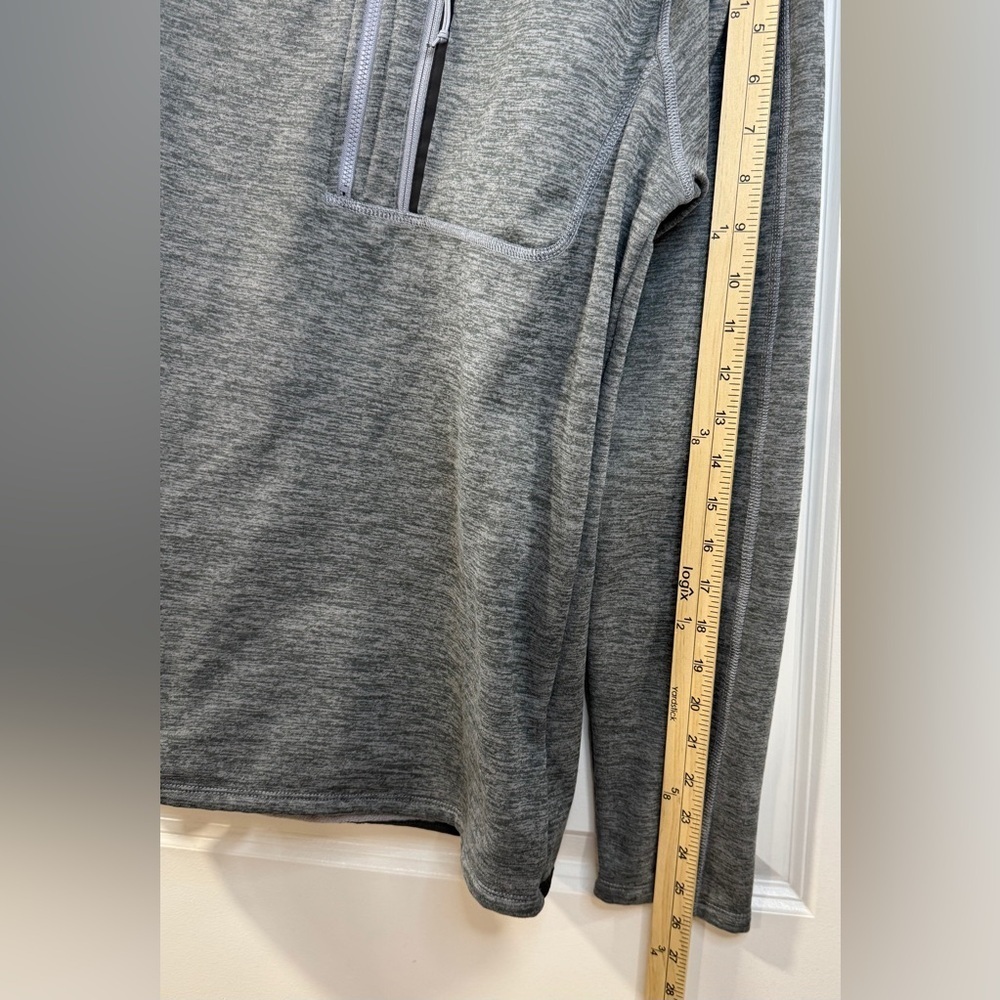 The North Face 1/4 Zip Fleece Pullover Mens M Gray Lightweight Jacket - Picture 7 of 12